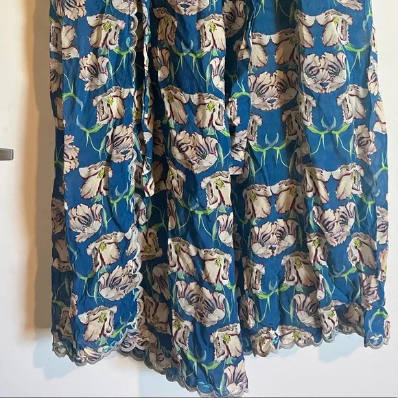 Johnny was silk Floral flowing pants  Sz XS - Picture 3 of 6